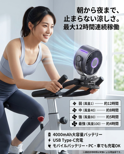 颯風（そうふう）クリップサーキュレーター